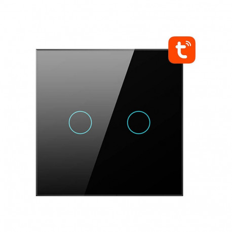 Smart Light Switch - AVATTO TS02-EU-B2 2-Way Black