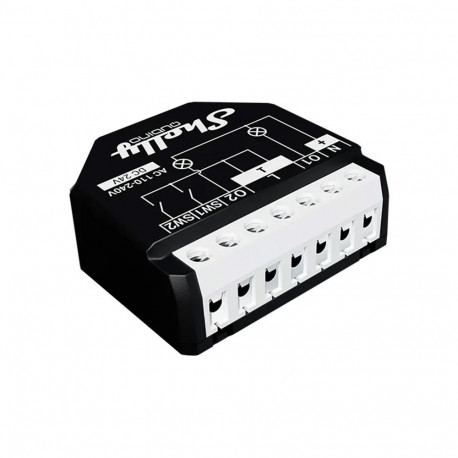 Smart Light Switch - Shelly Wave 2PM EU LR Black