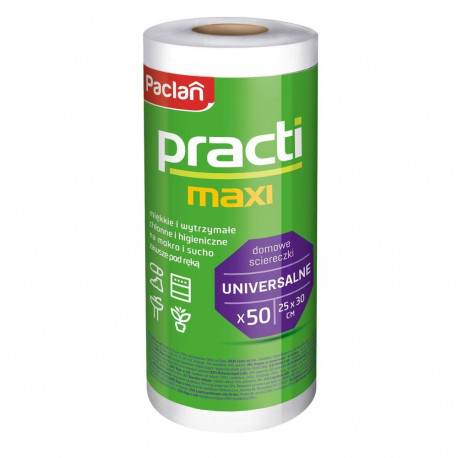 Cleaning Cloth - Paclan Practi Roll Cloths 50 Pieces