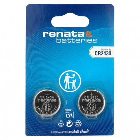 Battery - Renata CR2430 3V 285mAh Lithium Button Cell
