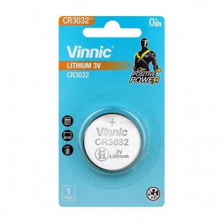 Battery - Vinnic CR3032 3V 30mm Lithium Button Cell