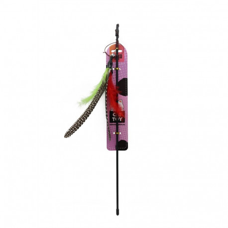 Bubu Pets kassiõng kellukese ja värviliste sulgedega 41-101cm