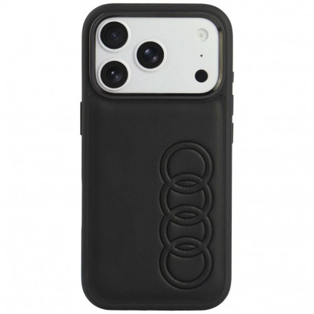Audi TT Synthetic Leather MagSafe Case for iPhone 18 Pro / 17 Pro - Black
