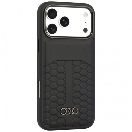 Audi Leather Case MagSafe for iPhone 18 Pro Max / 17 Pro Max - Black