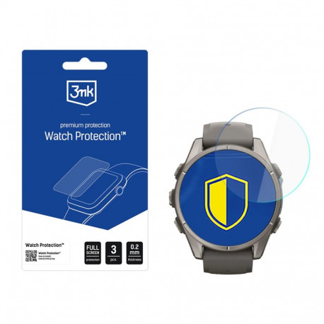 Kaitsekile FlexibleGlass, Garmin Fenix 9 - 43mm, komplektis 3tk, 3mk