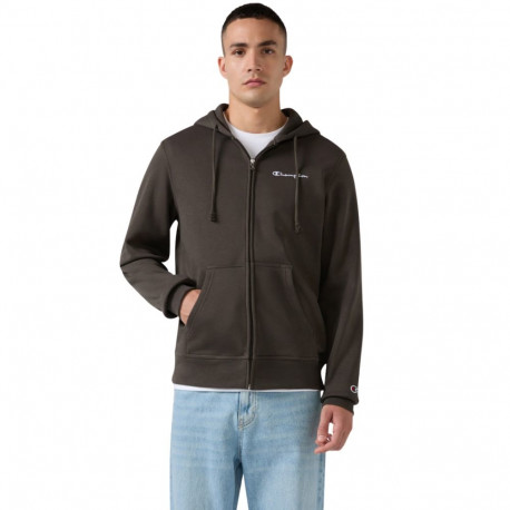 Bluza męska Champion Hooded Full Zip Sweatshirt brązowy 221794 GS509   2XL