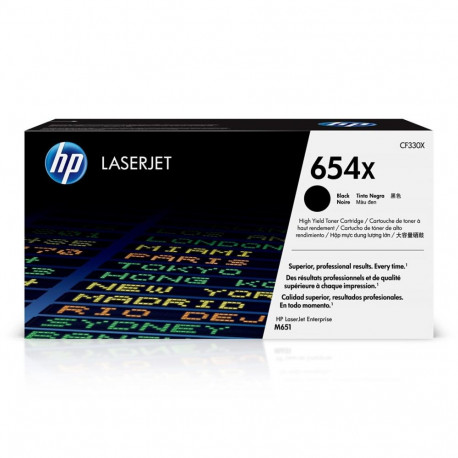 HP 654X High Yield Black Original LaserJet Toner Cartridge