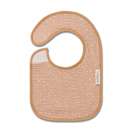 Babyono muslin bib brown 1725/01