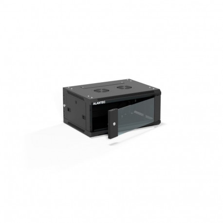 ALANTEC 19" seinakapp 4U 600x450, ühetiivaline klaasuks, eemaldatav täiskate tagaküljel, võtmega luk