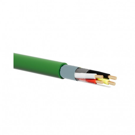 ALANTEC juhtkaabel KNX / BUS EIB J-2Y(St)H 2x2x0.8 LSOH Dca 500m, roheline