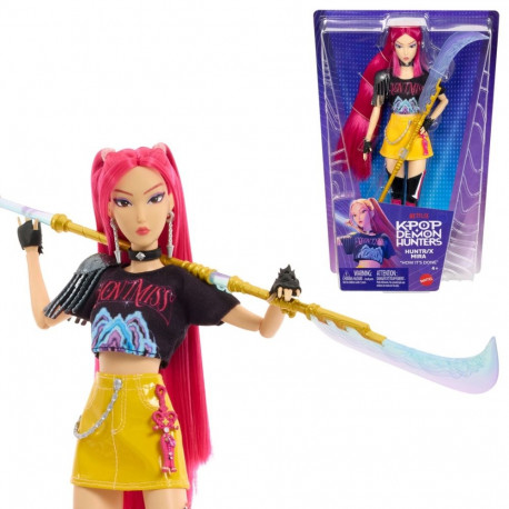 Mattel moenukk KPop Demon Hunters HUNTR/X Mira vahetatava riietuse ja filmiteemaliste tarvikutega