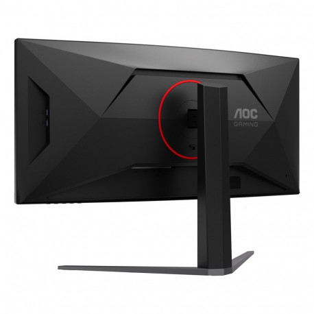 AOC arvutimonitor CU34G4CA 86.4 cm (34") 3440 x 1440 pixels Wide Quad HD, must, punane