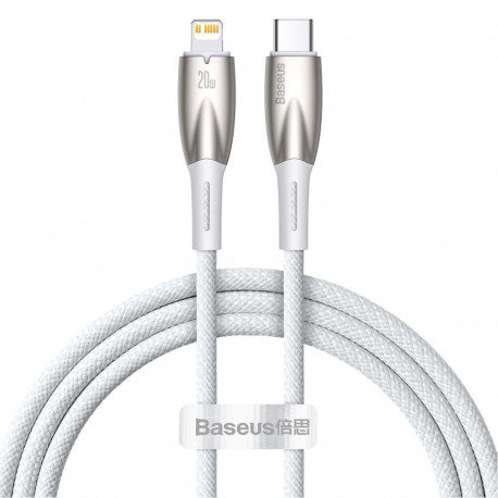 Baseus Baseus CADH000002 Lightning - USB-C PD cable 20W 480Mb/s 1m - white - OUTLET