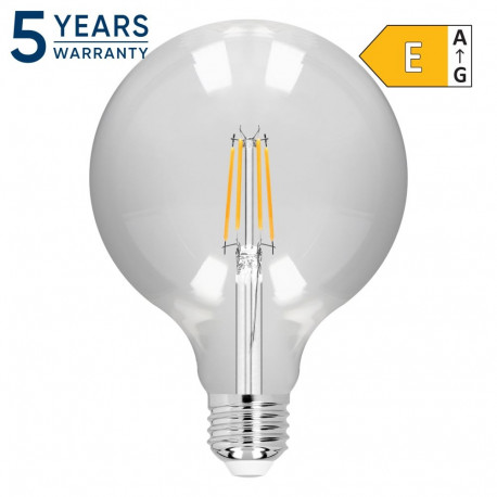 led-filamentpirnid C E27 G125 8W 950lm 3000K, 4 tk.