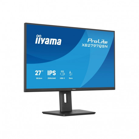 IIYAMA monitor XB2797QSN-B1 27inch IPS-paneel 2560x1440 EyeComfort 15cm kõrgusreguleeritav alus USB-