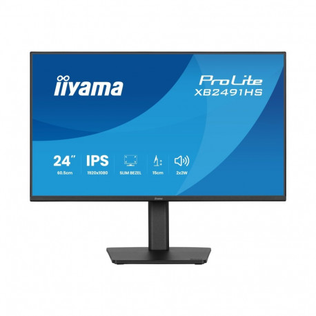 IIYAMA monitor XB2491HS-B1 24-tolline IPS-paneel 1920x1080 120Hz 15mc kõrguse reguleerimisega alus 1