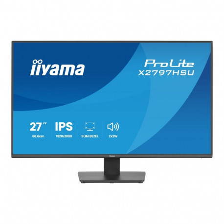 IIYAMA 27inch IPS-panel 1920x1080 120Hz EyeComfort 350cd/m2 Speakers HDMI DisplayPort 1ms MPRT USB 2