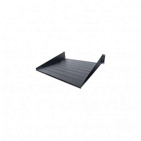 Intellinet 19" Cantilever Shelf, 2U, 2-Point Front Mount, 400mm Depth, Vented, Max 25kg, Black,
