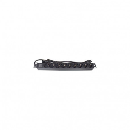 Alcasa GC-N0107 power extension 1.8 m 9 AC outlet(s) Indoor Black