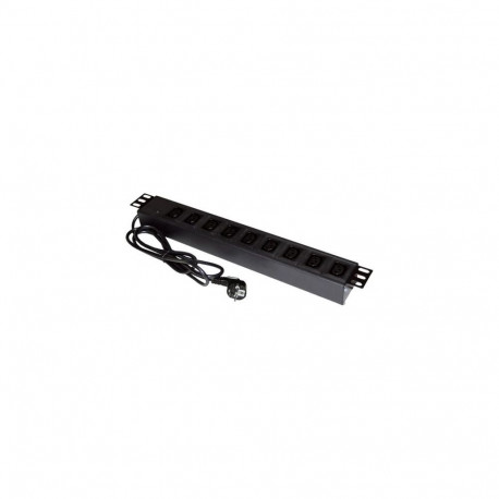 Alantec PZ011 power extension 1.8 m 9 AC outlet(s) Indoor Black