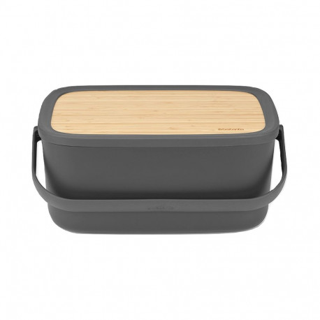 Brabantia leivakarp 128264 ristkülikukujuline puidust, must