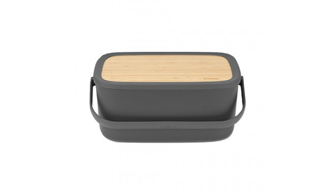 Brabantia 128264 bread box Rectangular Black  Wood