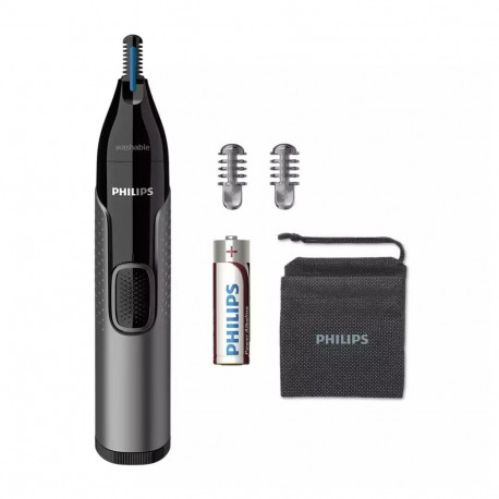Philips nina-, kõrva- ja kulmukarvatrimmer 3000 series NT3650/16, pestav, 2 kammiga