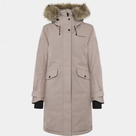 Parka Didriksons Erika 3 Womens helepruun (Ash Brown)
