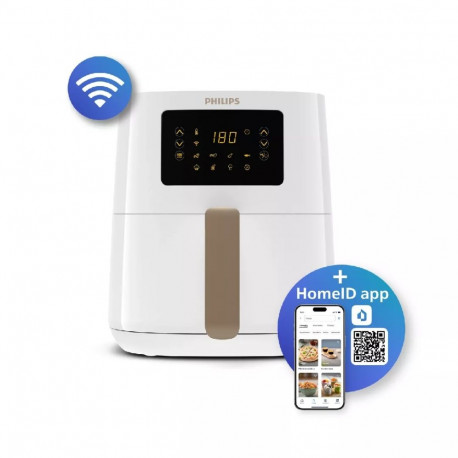 Philips kuumaõhufritüür 5000 series HD9255/30 ühe korviga 4,1l eraldiseisev 1400W, valge
