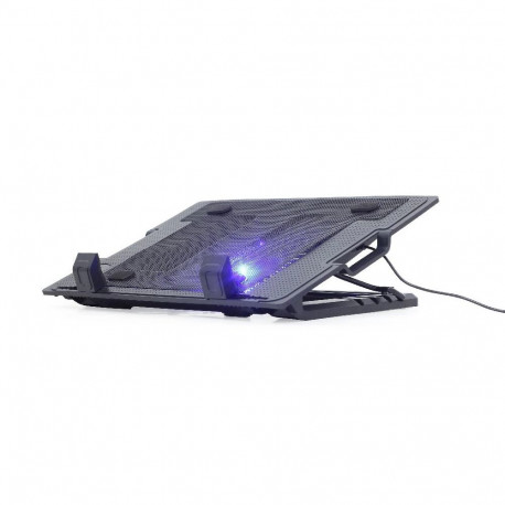Gembird NBS-1F17T-01 laptop cooling pad 43.2 cm (17") 1500 RPM Black