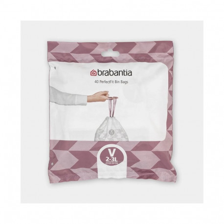 Brabantia 100253 trash bag 3 L White 40 pc(s)