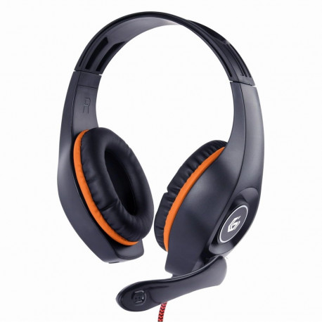 Gembird mänguri peakomplekt GHS-05-O juhtmega, must-oranž