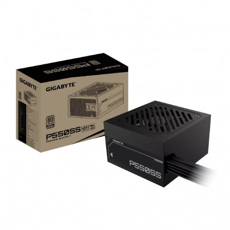 GIGABYTE toiteplokk P550SS PCIe 5.0 80 PLUS Silver 120mm ventilaator ATX 3.0 ühilduv EL-pistik