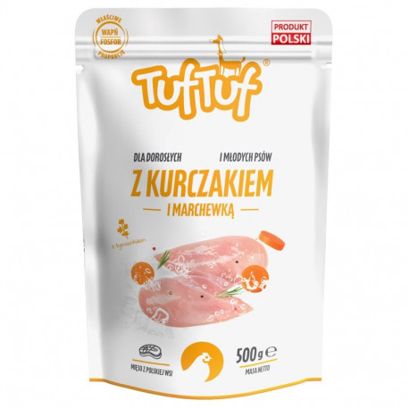TUF TUF märg koeratoit kanahakkliha porganditega 500g