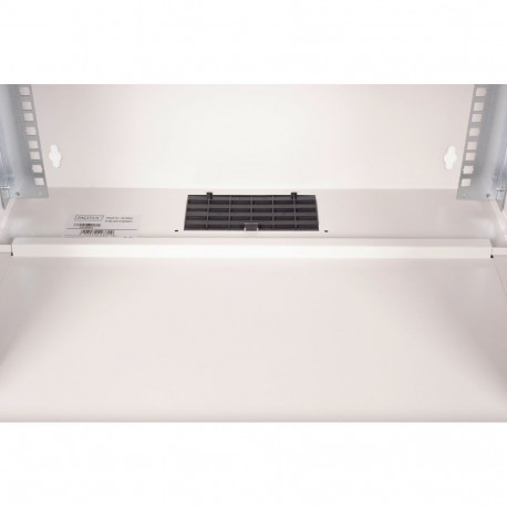 Seinale paigaldatav võrgukapp 19" 7U SOHO PRO 370 x 540 x 400mm klaasuksega 60kg, hall