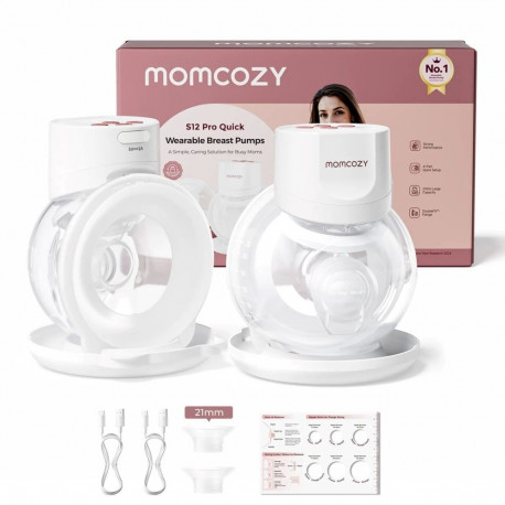 Momcozy elektriline topeltrinnapump S12 PRO+, valge