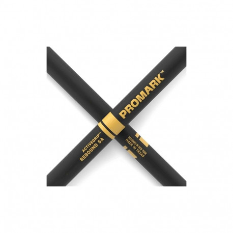 Drumsticks - PRO MARK ProMark Rebound 5A ActiveGrip Hickory Black Gold Wood