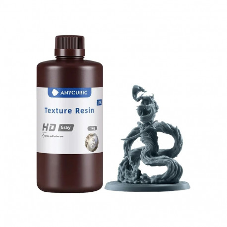 3D Printer Resin - ANYCUBIC Texture Resin HD 1 kg Gray