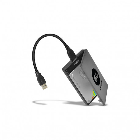 Axagon ADSA-1S6 storage drive enclosure HDD/SSD enclosure Black 2.5"