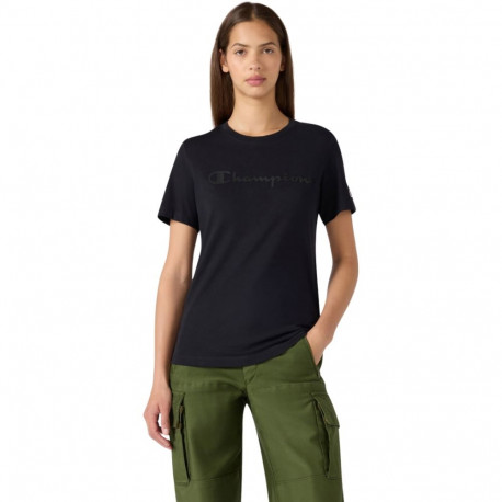 Koszulka damska Champion Short Sleeve czarna 119125 KK001 L