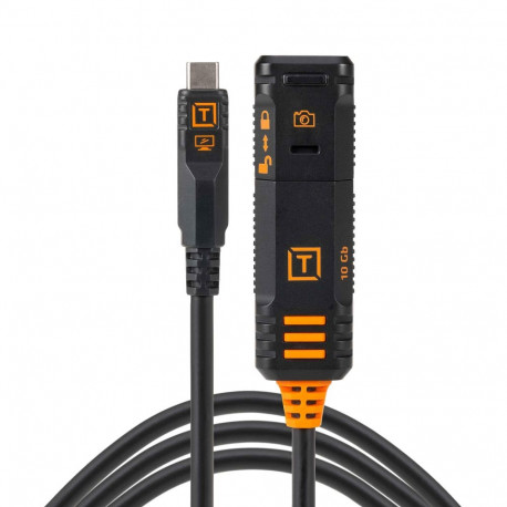 TetherPro USB-C pikenduskaabel Optima 10G TetherBoost 4.8m, must