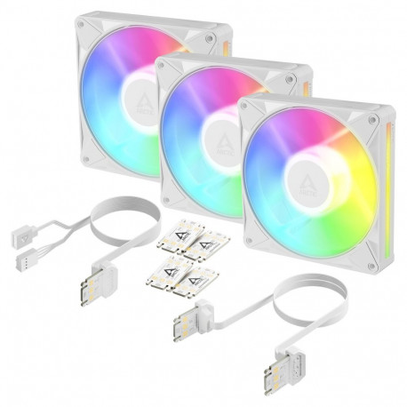 ARCTIC korpuseventilaatorite 3-pakk BioniX P14 A-RGB, valge