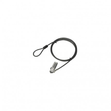 Conceptronic CUSTODIO01BW Combination Laptop Lock, Wedge Slot, 1.8m
