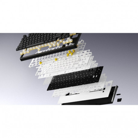 HATOR mänguklaviatuur Skyfall 65 MAG Ultima 8K, juhtmevaba, USB + RF Wireless + Bluetooth, Aurum Ice