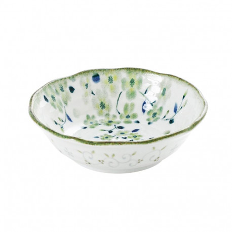 Bowl HIDAMARI D14xH4.1cm cat and cherry blossoms