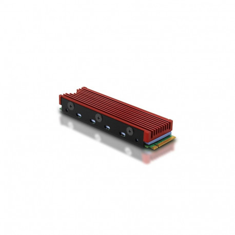 Axagon arvuti jahutussüsteem CLR-M2 M.2 NVMe SSD jahutusradiaator, must, punane, 1tk