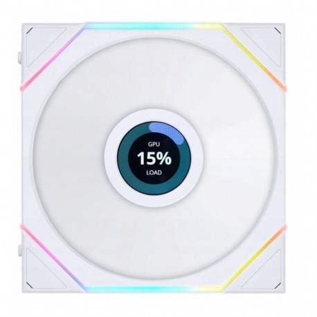 Lian Li UNI FAN TL LCD Wireless Lüfter  ARGB  PWM - Reverse Blade  140mm  weiß
