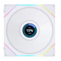 Lian Li UNI FAN TL LCD Wireless Lüfter  ARGB  PWM - Reverse Blade  140mm  weiß