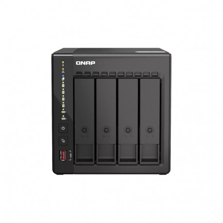 QNAP NAS-torn TS-453E Intel® Celeron® J6412 8 GB 0 TB QNAP QTS, must