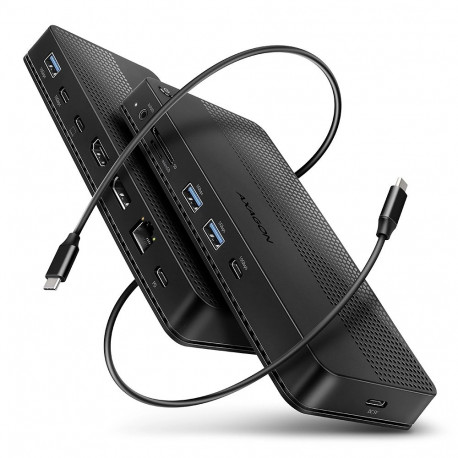 Axagon sülearvuti dokk/pordireplikaator HMC-U4 juhtmega USB4, must